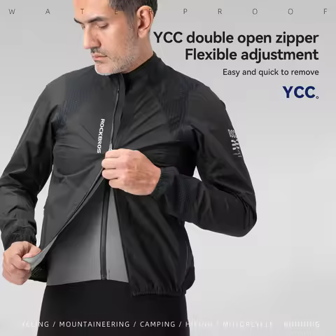 ROCKBROS Raincoat Warm Sports Waterproof Jacket Outdoor Quick Dry Breathable TPU Laminating Jacket H