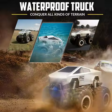 1:16 Rc Monster Truck Amphibious Water & Land All-Terrain Off-Road Vehicle With Shock Absorption Hig