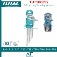 TOTAL LONG TORX KEY SET T10-T50 9 PCS – LONG TORX KEY WRENCH SET