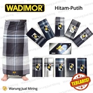 WADIMOR Sarong Black and White Motif Black and White Color hp - Woven Cloth for Adults, Men, Islamic