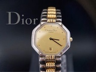 ⏱️ CD迪奧｜Christian Dior Octagon 48.203金色八角形石英古董錶#二手