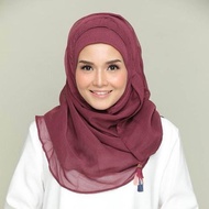 Bokitta  Aubergine Maroon Chic Original pinless hijab