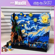 3d Brick Ideas The Starry Night By Vincent Van Gogh Mini Toy Block Building Block