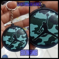 HIJAU GANTUNGAN NBA AIR JORDAN CAMO GREEN KEYCHAIN