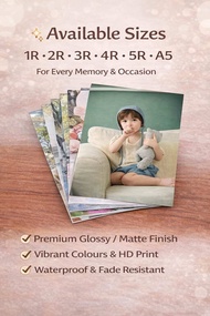 Fast Photo Printing Service cuci gambar (1R/2R/3R/4R/5R/A5)minimum 20pcs Express