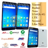 Hp Xiaomi Redmi Note 2 4G Ram 2Gb Rom 16Gb Second Hp murah Xiaomi
