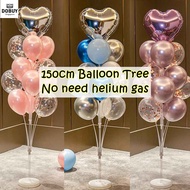 🔥SG LOCAL STOCK🔥Premium 150cm 13 Balloons Chrome Confetti Balloon Bouquet with Balloon Stand Standin