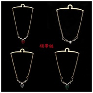 [Gift Box] ️ Men's Tie Accessories Deer Head Tie Chain Metal Chain U-Shaped Chain Formal Shirt Chain