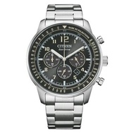 Citizen CA4500-83E Eco-Drive Chronograph Black Dial Stainless Steel 100M Watch For Men