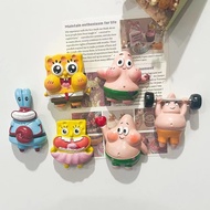 SpongeBob Patrick Star Fridge Magnet Cute Cartoon 3D Solid Magnet Personalized Creative Decorative M