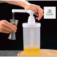 Syrup Pump Bottle 1000ml Pump Nozzle 10cc – Jar for Nut Jam, Sauce, Sugar for Milk Tea Shops