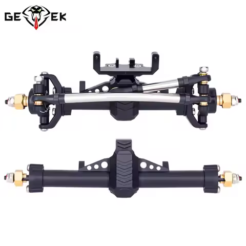 Plastic SCX24 Front Rear Axle Set With Servo Mount for 1/24 RC Crawler Car Axial SCX24 Gladiator Bro