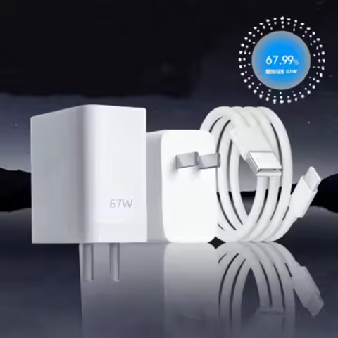 OPPO 67W Supervooc 2.0 Charger EU/US Fast Charge Adapter 100CM 6.5A Type C Cable For OPPO Find N2 A1