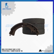 BRAKE SHOE TOYOTA RAV4 TOYOTA CAMRY 1990 - 1998 REAR K-2333 MOHASHI (4PCS)