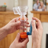LILY Universal Nebulizer Spacer Inhaler Kit with  Cup for Children Adults Babies Home Use Asthma Sol