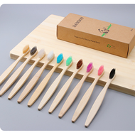 Mi Youpin อุปกรณ์อาบน้ำในครัวเรือน แปรงสีฟันไม้ไผ่สำหรับผู้ใหญ่ Travel Essential Bamboo Toothbrush Deep Clean คอลเกตแปรงสีฟันขนนุ่มพิเศษบางพิเศษ ขจัดคราบพลัคและแบคทีเรียออกจากบริเวณเหงือกและระหว่างฟันได้อย่างมีประสิทธิภาพ