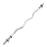Standard Barbell straight Ez Curl Bar tricep bar and barbell clamp set