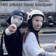 Funny 3d Printing Mesh Headgear Mask Balaclava Hat Funny Scarf For Bicycle Riders Halloween W6b5