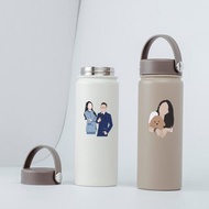 【客製化禮物】手提陶瓷保溫瓶 / 似顏繪 / 多款保溫瓶
