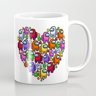 Mug among us heart love among us