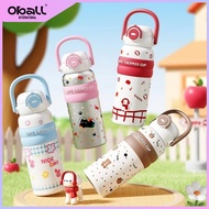 Oball Tumbler Bloom Bunny Handle 620ml Stainless SUS 316 Bunny Flower Cat Tumbler Viral Drinking Bot