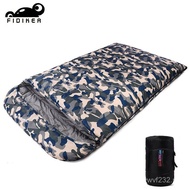 Adult Down Camouflage Four Seasons Envelope Outdoor Portable Camping Sleeping Bag Travel Double Keep