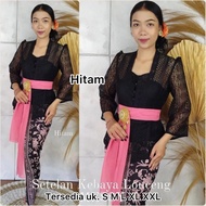 PUTIH HITAM SIKU Modern Brukat Women's Balinese Kebaya Bet Malika Sepah Kebaya Set for Responsible C