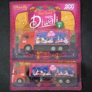 Eco Shop Wheelly Collection Lori Eco Happy Diwali 2023 Box Truck + Prime Mover Combo Set(2pcs)