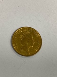 1991 女皇頭 香港一毫 $0.1 銀仔 錢幣