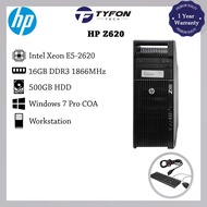 HP Z620 Workstation E5-2620 16GB DDR3 RAM 500GB HDD Win 7 Pro Desktop PC Computer (Refurbished)