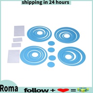 Romanticshop 3-Dimensional Mirror Wall Sticker Round PVC Decals For Bedroom Living Ro)