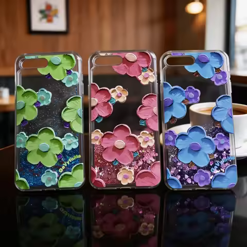 Case For iPhone SE 2020 Colored Flowers Silicone Case i Phone 5 5S SE 2022 6 S 6S 7 8 Plus Bright Se