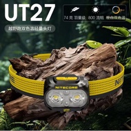 (2024 New Upgrade!) [NITECORE UT27] 800LM 74g Lightweight, Three-Light Source, Running Headlamp