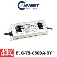 Mean Well ELG-75-C (ELG) Power Supply ELG-75-C500A-3Y - 75W 75V~150V 0.5A Constant Current LED Drive