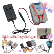 MIHAN Lithium Battery Charger, Universal Overload Protection Dual-head Charger, 18/21V/24V Lithium B