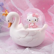 Hello Kitty 天鵝湖 水晶球音樂盒 生日聖誕交換情人節結婚彌月禮