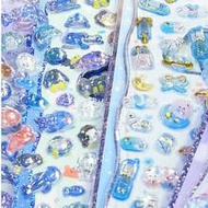 Cute Animal Cartoon Embossed Stickers, Decorative Stickers For Phone Cases, Cups, Toys, Transparent 