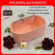 Lót túi giữ form Celine Boston Cuir Triomphe size Small cao cấp | Quý khách đặt lót form theo yêu c