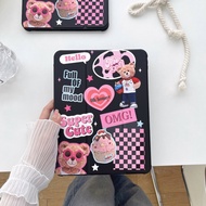 iPad Case iPad Cover iPad 9.7/10.5/11/ Pro/Air/Mini Magnetic Leather Case With Trifold Surface Cute Bears Case