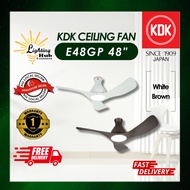 KDK Ceiling Fan (E48GP)/ DC MOTOR / TRI-TONE LED LIGHT/WITH REMOTE CONTROL/1yr warranty from KDK SG