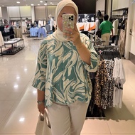 Pastel Sulam Top Batwing Loose