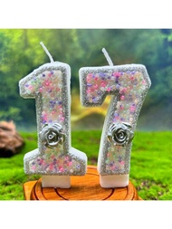 Vela de cumpleaños con número creativo para decorar pasteles en celebraciones de fiestas, temática de océano, hecha a mano en casa