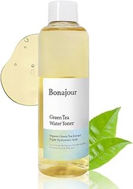 [BONAJOUR] Vegan beauty Organic Green Tea & Hyaluronic Acid Facial Toner for dry skin - Vegan Cosmet