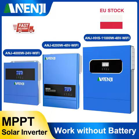 ANENJI 4.2KW 24V 6.2KW 48V 11KW Hybrid Solar Inverter WIFI инвертор MPPT Inverters інвертор 220v for