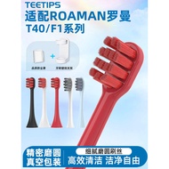 TEEETIPS Adapt to ROAMAN Roman T40 Electric Toothbrush Head HT30 Careful Machine F1 Planet Brush Rep