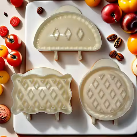 3Pcs Classic Hand Pie Molds For Christmas & Halloween, Holiday Pastry Press Baking Tools