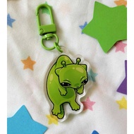 Goobab Funny Baby Alien Cat Fetus Dangle Acrylic Charm Keychain