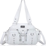 Angel Kiss Retro Niche Design Motorcycle Multi-pocket Underarm Bag y2k Hot Girl Asian Culture One-sh