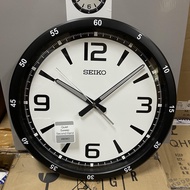 [TimeYourTime] Seiko Clock QXA809J Quiet Sweep Second Hand Silent Movement Analog Black Wall Clock QXA809
