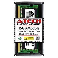 A-Tech 16GB DDR4 2133 MHz SODIMM PC4-17000 (PC4-2133P) CL15 2Rx8 Non-ECC Laptop RAM Memory Module
